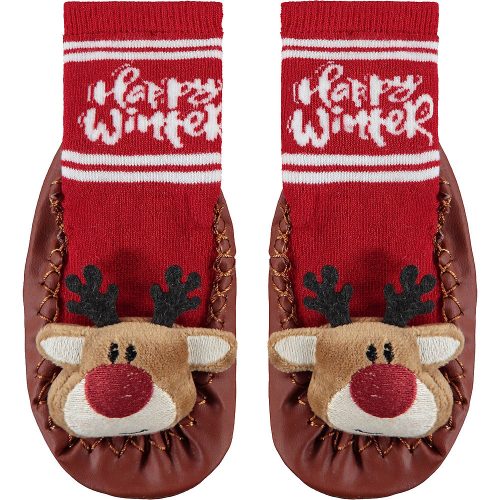 Civil Rénszarvasos bőrtalpú zokni