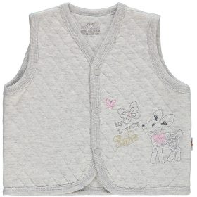 Minidamla Őzikés szürke baba mellény