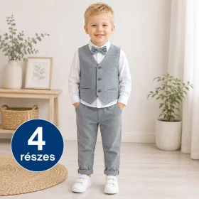 Civil Ekrü-kék kisfiú alkalmi ruha szett