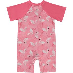 Civil Flamingós rózsaszín baba strandoverál