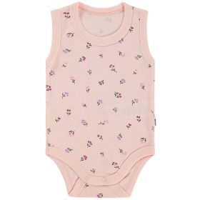 Civil Virágos rózsaszín baba body