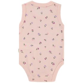 Civil Virágos rózsaszín baba body