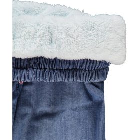 Civil Hímzett farmerkék kislány bélelt nadrág