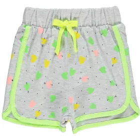 Civil Szíves szürke kislány short