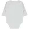 Civil Fehér uniszex baba body