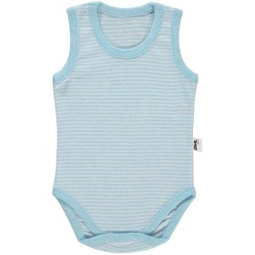 Civil Égkékcsíkos baba body