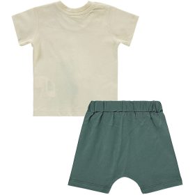 Civil Állatos bézs-zöld baba szett