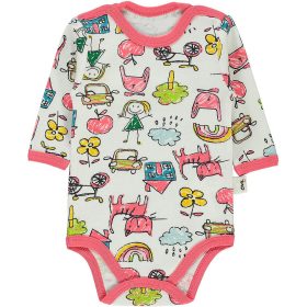 Civil Mintás-korall body baba szett