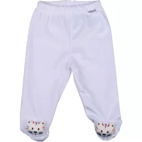 Albimini Állatos szőrös nadrág baba csörgővel