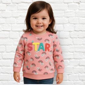 Civil Szivárványos puncs baba pulóver