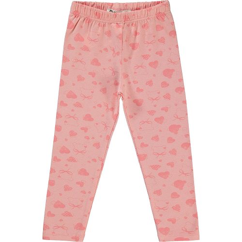 Civil Macis-szíves rózsaszín kislány leggings