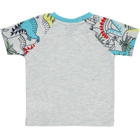 Civil Dínós szürke baba póló