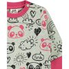 Civil Pandás pinkszélű baba pulóver