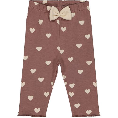 Civil Szíves sötét mályva baba leggings