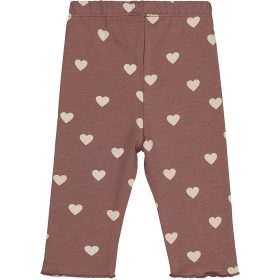 Civil Szíves sötét mályva baba leggings