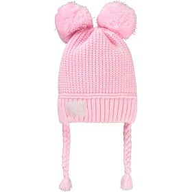 Civil Rózsaszín pomponos kötött baba sapka