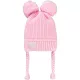 Civil Rózsaszín pomponos kötött baba sapka