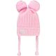 Civil Rózsaszín pomponos kötött baba sapka