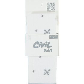 Civil Masnis-pöttyös fehér baba harisnyanadrág