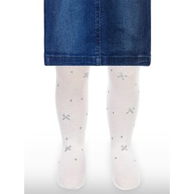 Civil Masnis-pöttyös fehér baba harisnyanadrág