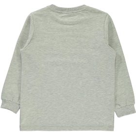 Civil Feliratos szürke kisfiú pulóver