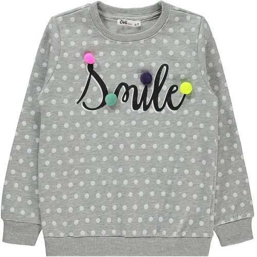 Civil Smile szürke lány pulóver