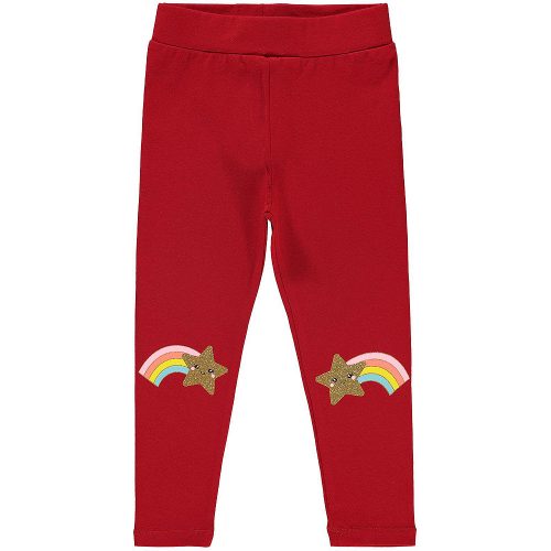 Civil Csillagos piros kislány leggings