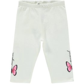 Civil Pillangós ekrü kislány térd leggings