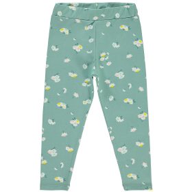 Civil Virágos zöld kislány leggings