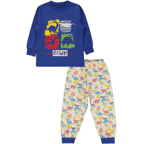 Civil Dínós kék-bézs kisfiú pizsama