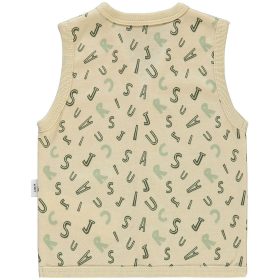 Civil Jurassic bézs baba mellény