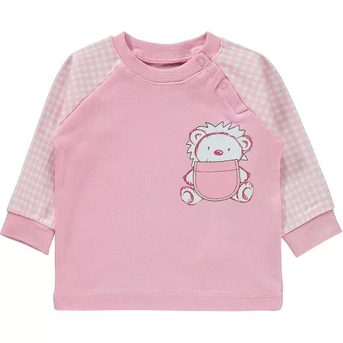 Civil Sünis rózsaszín baba felső