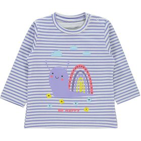 Civil Csigás lilacsíkos baba felső