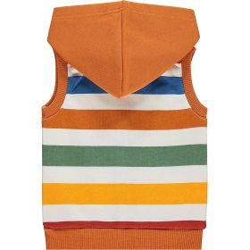 Civil Kapucnis dínós-csíkos baba belül bolyhos mellény