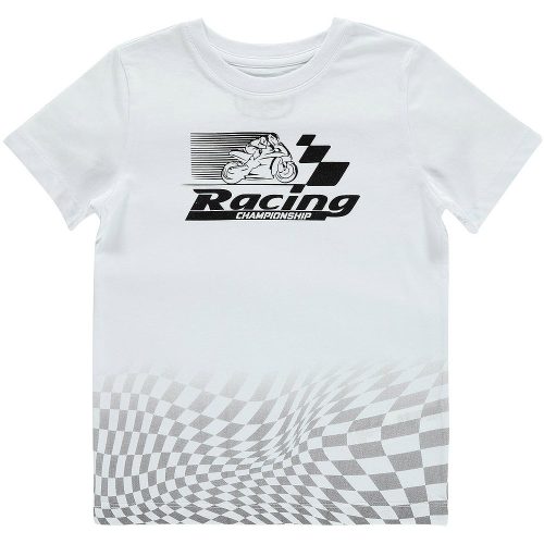 Civil Racing fehér fiú póló