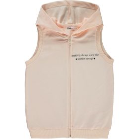 Civil Kapucnis halvány barack lány mellény