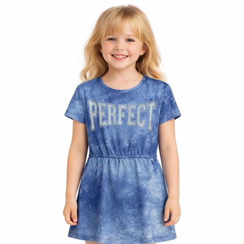 Civil Batikolt kék lány ruha