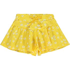 Civil Virágos sárga kislány short