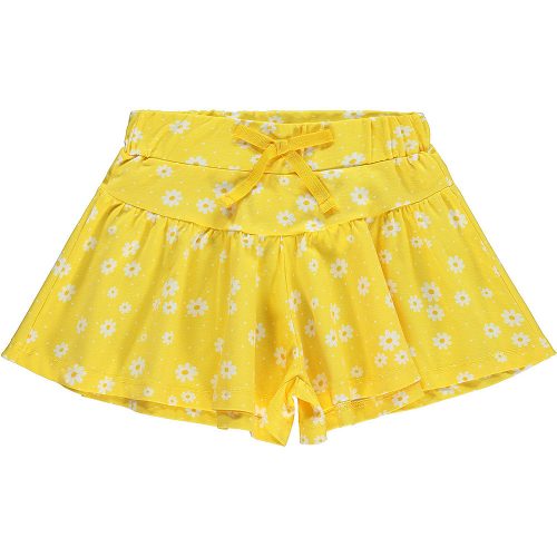 Civil Virágos sárga kislány short