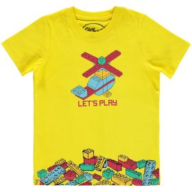 Civil Helikopteres sárga kisfiú póló