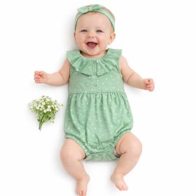 Civil Pöttyös zöld baba napozó