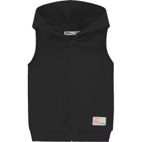 Civil Kapucnis fekete kislány mellény