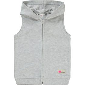 Civil Kapucnis szürke kislány mellény