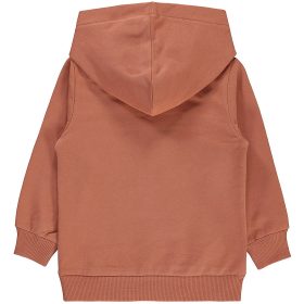 Civil Terrakotta kapucnis kisfiú pulóver