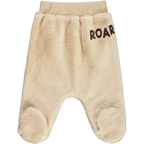 Civil Bézs baba vastag polár lábfejes nadrág