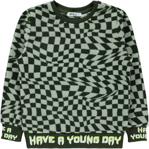 Civil Khekikockás polár fiú pulóver