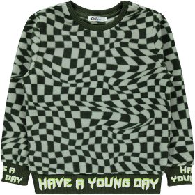 Civil Khekikockás polár fiú pulóver