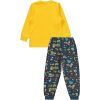 Civil Munkagépes sárga-acélkék kisfiú pizsama