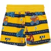 Civil Munkagépes sárga kisfiú rövidnadrág
