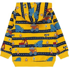 Civil Munkagépes sárga cipzáras kisfiú melegítőfelső